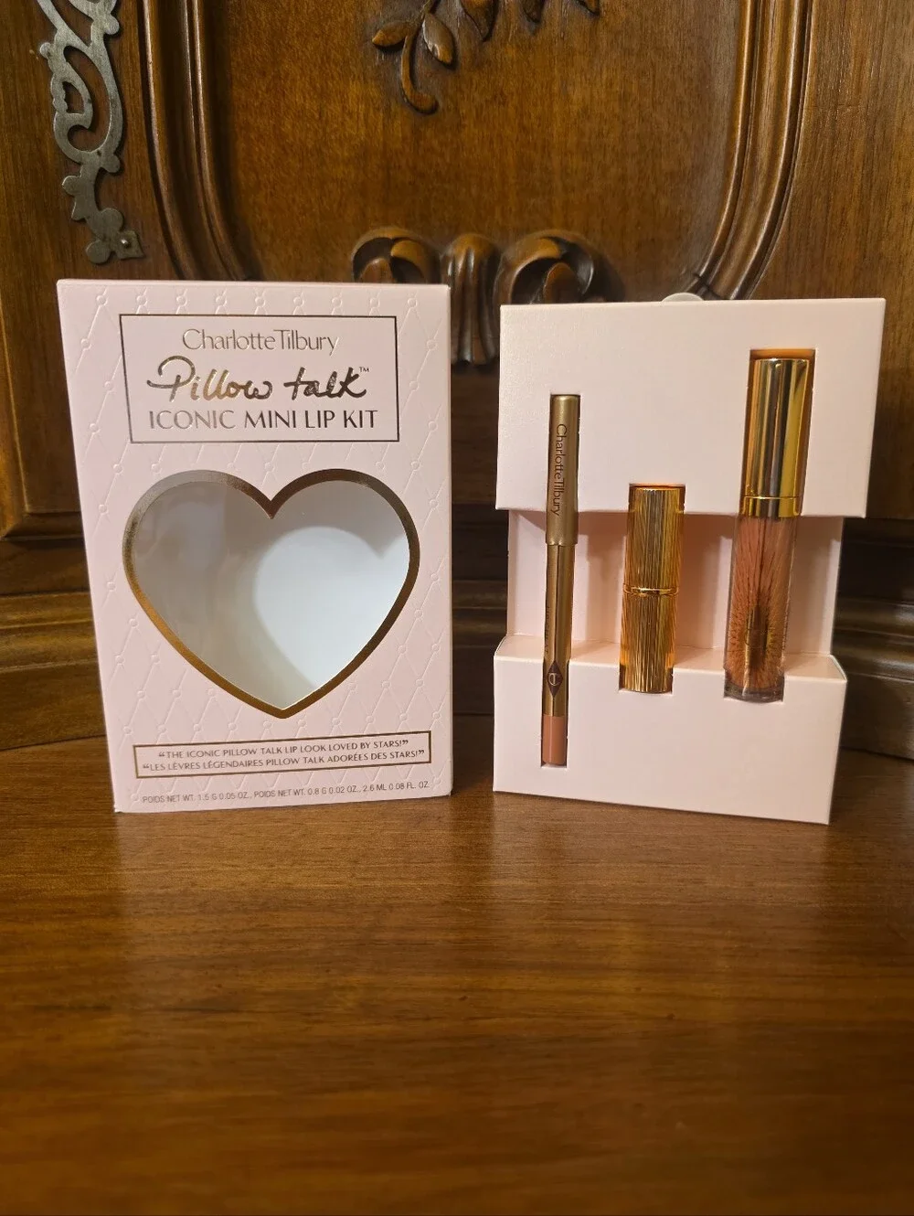 Charlotte Tilbury Pillow Talk Iconic Mini Lip Kit--NIB